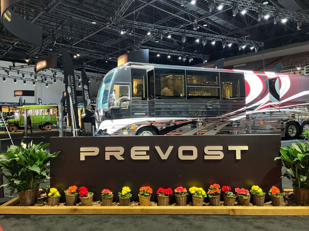 Prevost Motorcoach at the 2025 Florida RV SuperShow in Tampa