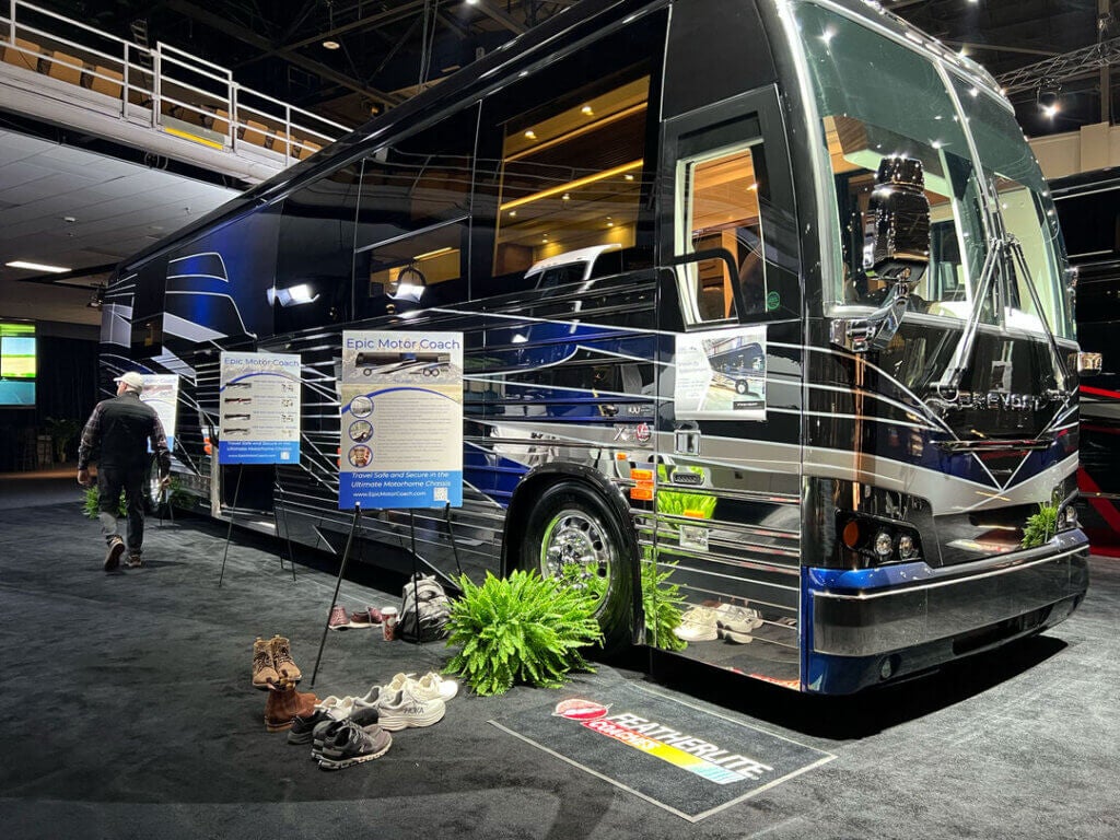 Prevost Motorcoach at the 2025 Florida RV SuperShow in Tampa