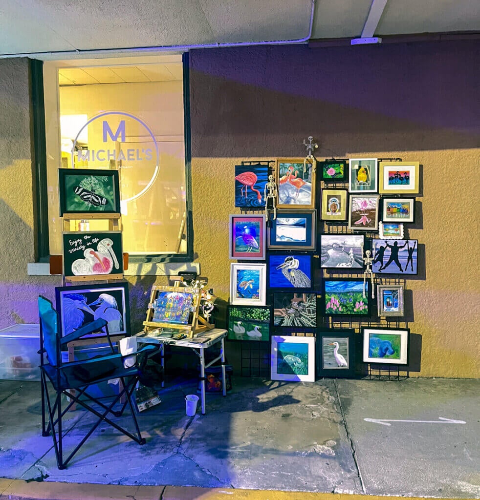 Local art featured at the 4th Street Live Artwalk in Downtown Leesburg