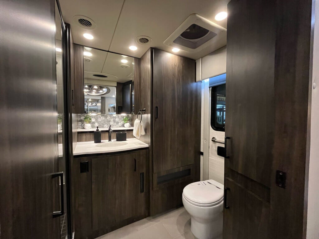 2027 Foretravel Motorcoach Realm Luxury RV at the 2026 RV SuperShow in in Tampa, FL