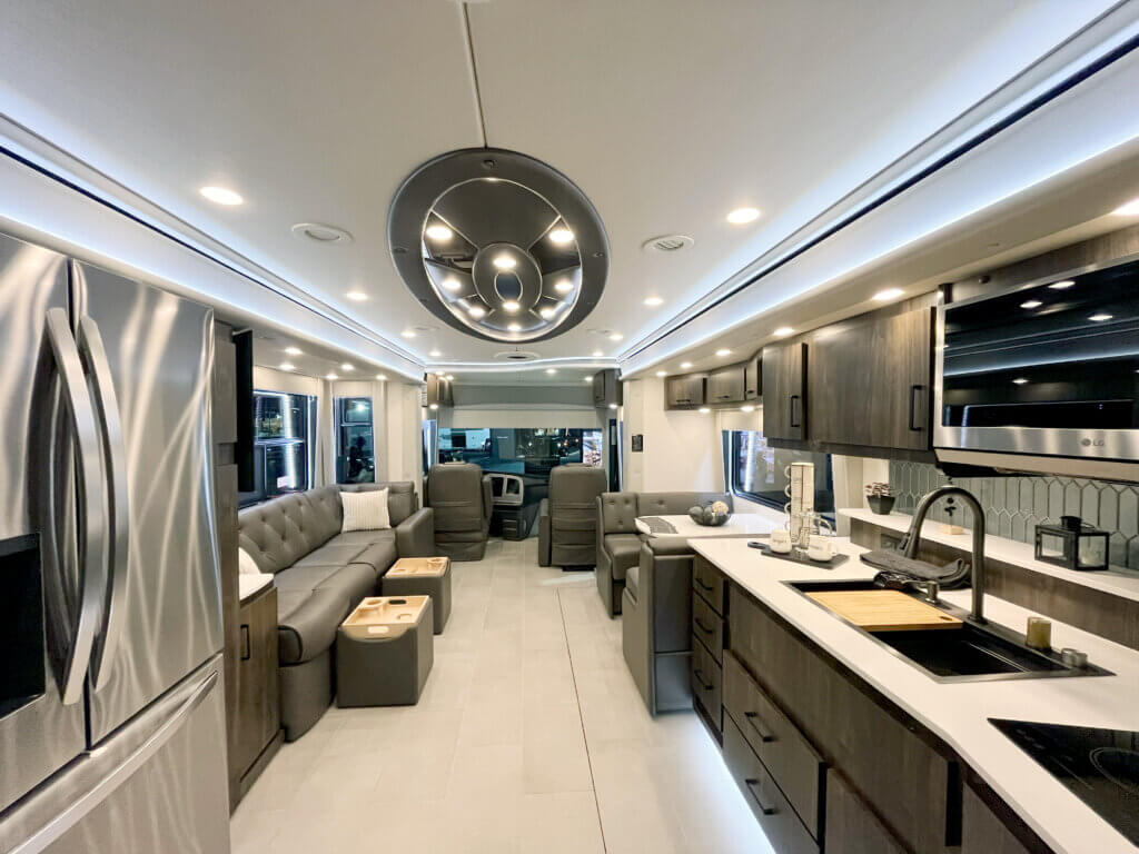 2027 Foretravel Motorcoach Realm Luxury RV at the 2026 RV SuperShow in in Tampa, FL