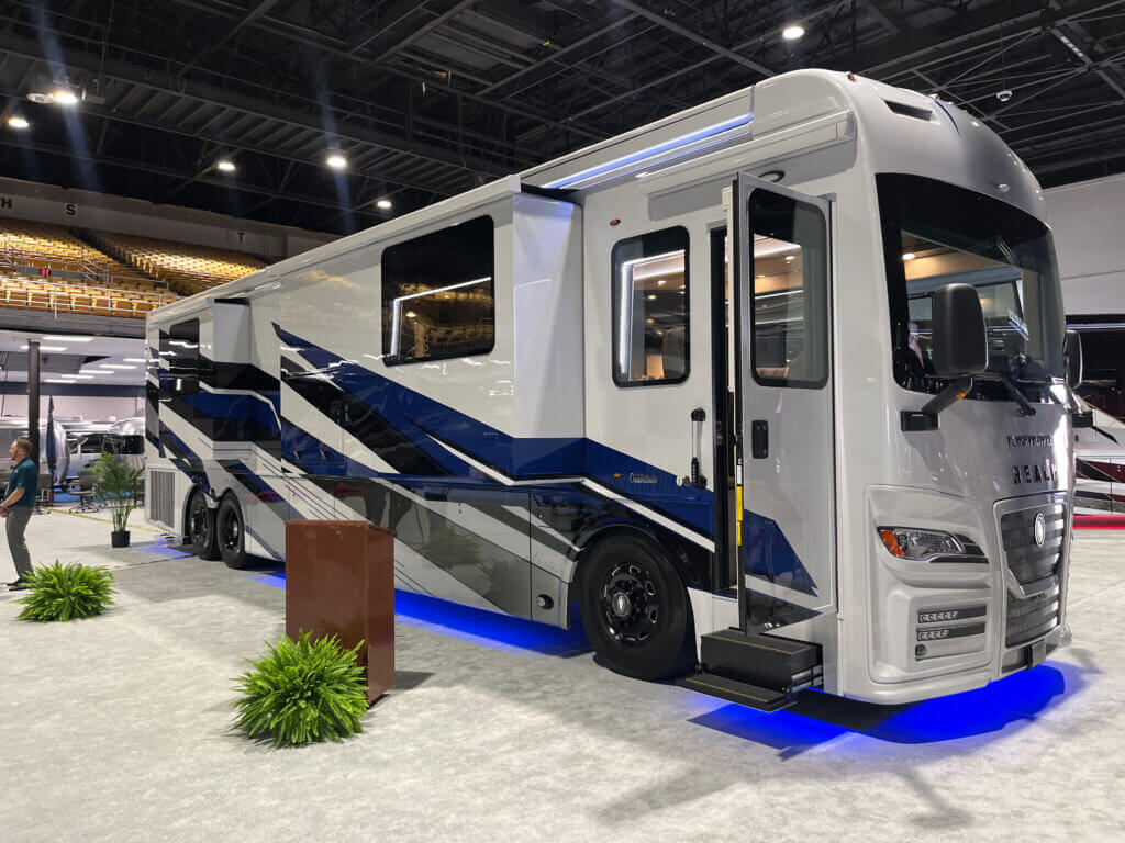 2027 Foretravel Motorcoach Realm Luxury RV at the 2026 RV SuperShow in in Tampa, FL