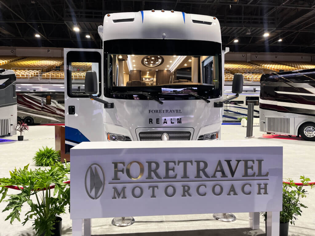 2027 Foretravel Motorcoach Realm Luxury RV at the 2026 RV SuperShow in in Tampa, FL