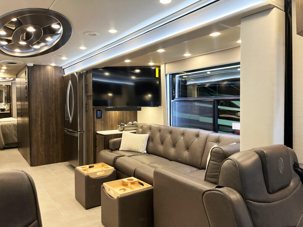 2027 Foretravel Motorcoach Realm Luxury RV at the 2026 RV SuperShow in in Tampa, FL