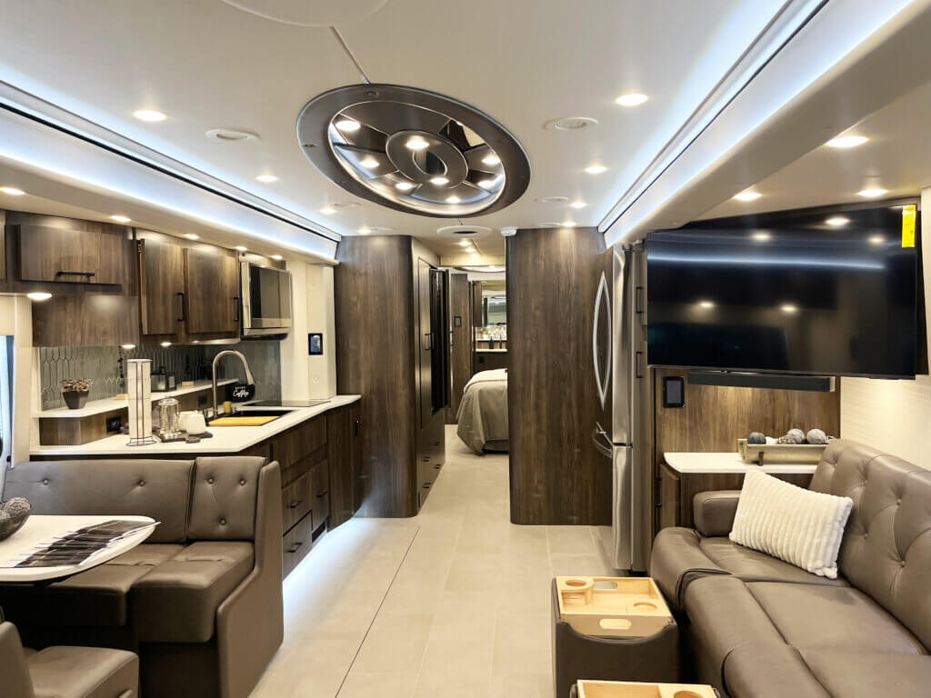 2027 Foretravel Motorcoach Realm Luxury RV at the 2026 RV SuperShow in in Tampa, FL