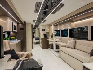 2026 Prevost Loki Coach Luxury RV at the 2026 RV SuperShow in Tampa, FL