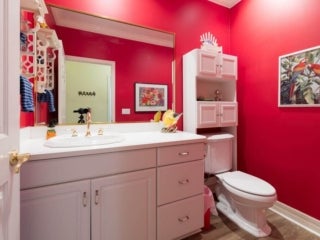 Bathroom in the Holiday Vacation Home rental in Leesburg, Florida.
