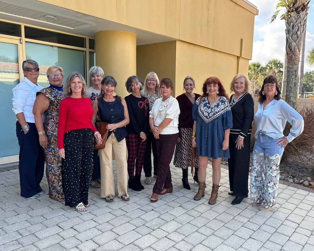 Residents at Cypress Lakes Village in Lakeland, FL. participating in a Dillard's On-Site Holiday Market