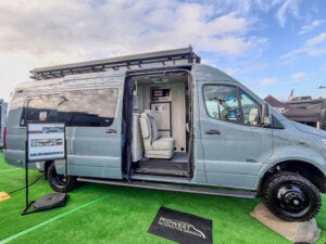 Exterior of a camper van at the Florida RV SuperShow