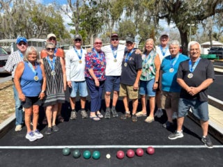 Senior Olympics at Holiday RV Park in Leesburg, Florida.