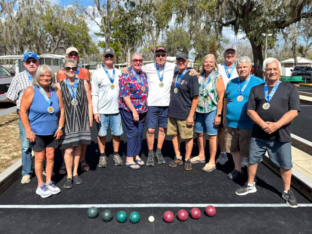 Senior Olympics at Holiday RV Park in Leesburg, Florida.