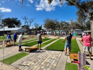 Senior Olympics at Holiday RV Park in Leesburg, Florida.