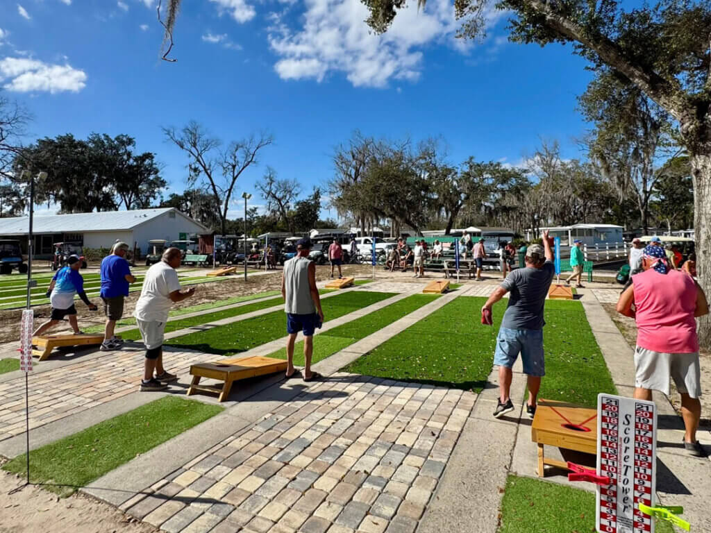 Senior Olympics at Holiday RV Park in Leesburg, Florida.