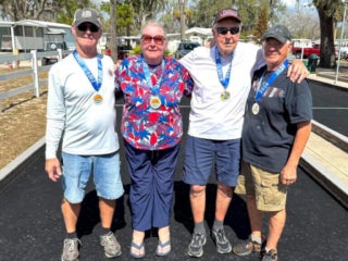 Senior Olympics at Holiday RV Park in Leesburg, Florida.