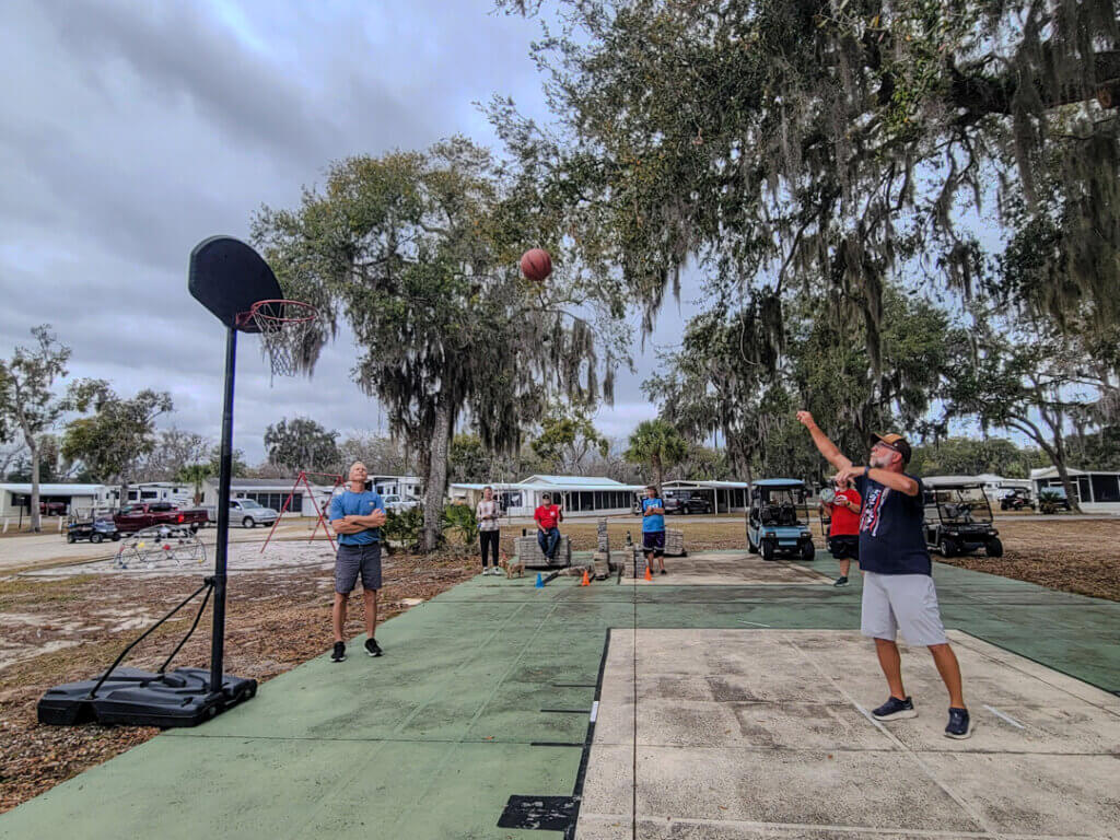 Senior Olympics at Holiday RV Park in Leesburg, Florida.