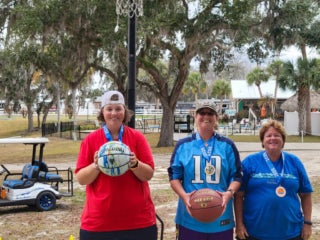 Senior Olympics at Holiday RV Park in Leesburg, Florida.