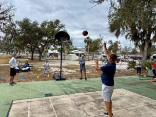 Senior Olympics at Holiday RV Park in Leesburg, Florida.