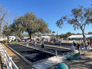 Senior Olympics at Holiday RV Park in Leesburg, Florida.