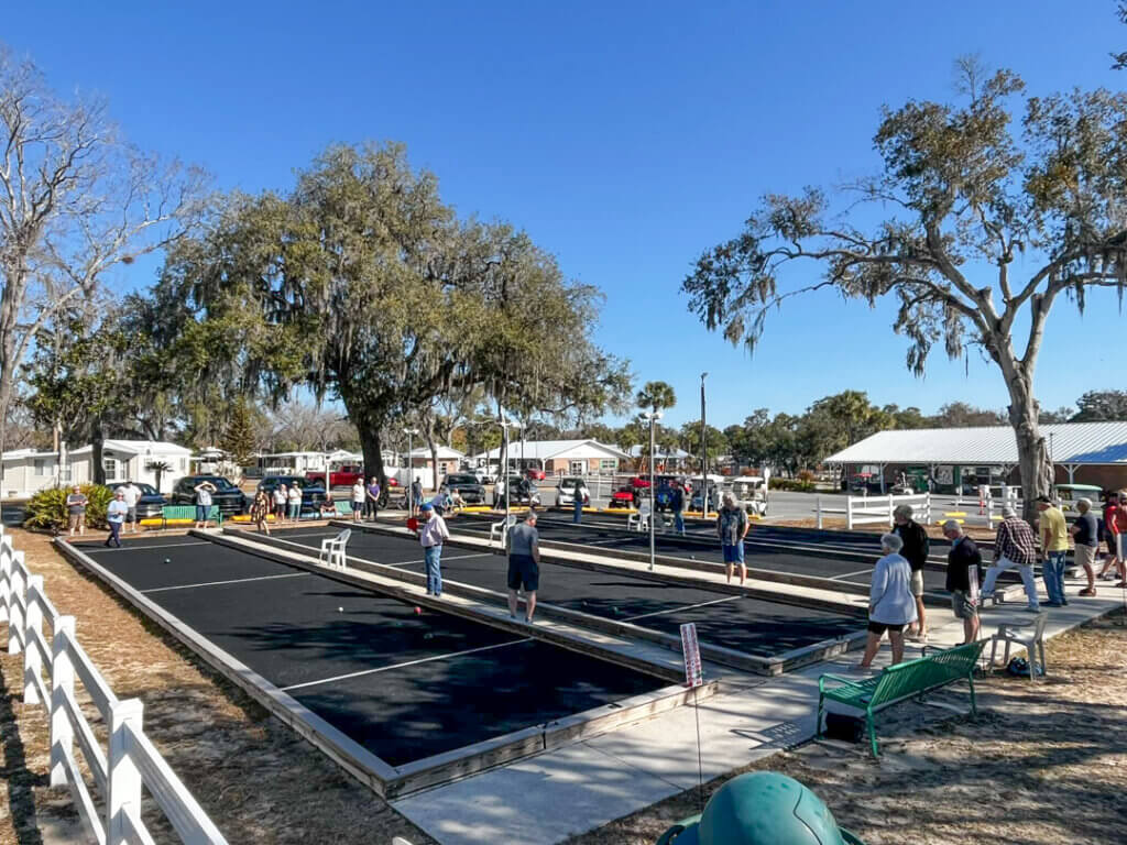 Senior Olympics at Holiday RV Park in Leesburg, Florida.