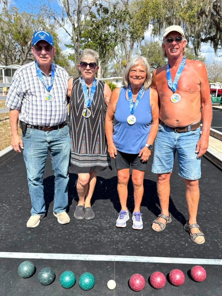 Senior Olympics at Holiday RV Park in Leesburg, Florida.