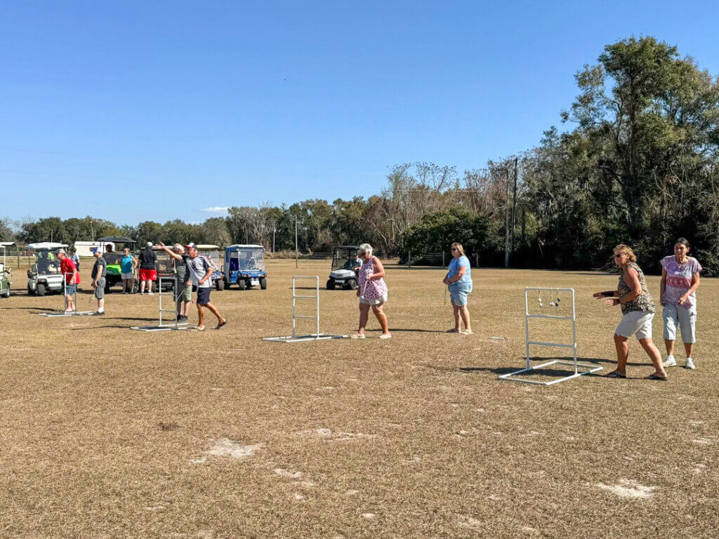 Senior Olympics at Holiday RV Park in Leesburg, Florida.