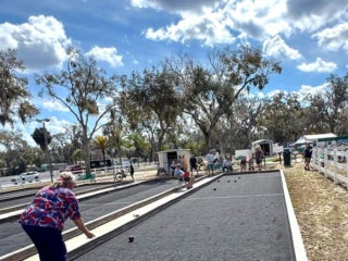 Senior Olympics at Holiday RV Park in Leesburg, Florida.
