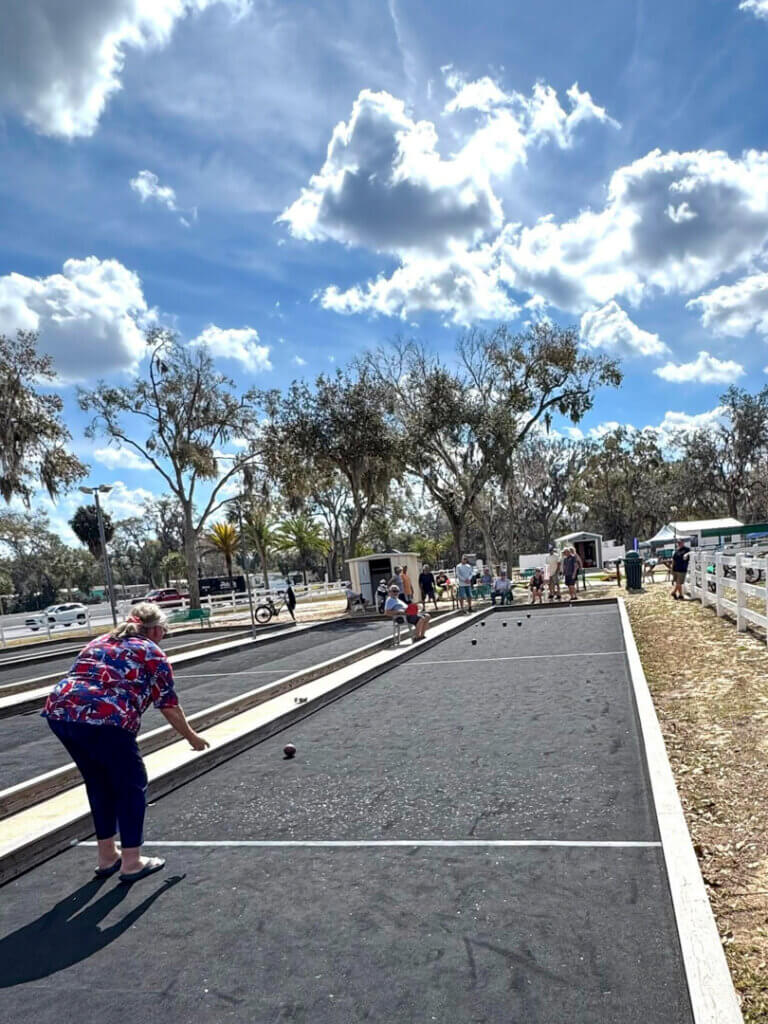 Senior Olympics at Holiday RV Park in Leesburg, Florida.