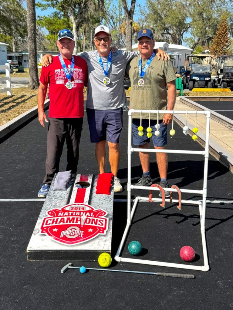 Senior Olympics at Holiday RV Park in Leesburg, Florida.