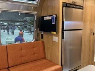 Photo of an Airstream Travel Trailer at the 2026 Florida RV SuperShow in Tampa, Florida.