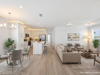 EBV - 20513 Polynesian Lp - Virtually Staged 01 Virtually staged interior of 20513 Polynesian Lp. at Estero Bay Village in Estero, Florida.