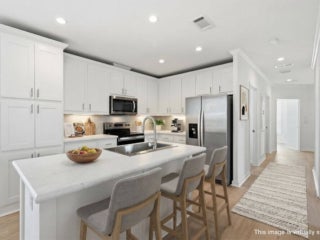 EBV - 20513 Polynesian Lp - Virtually Staged 01-6 Virtually staged interior of 20513 Polynesian Lp. at Estero Bay Village in Estero, Florida.