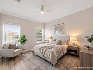 Virtually staged interior of 20548 Polynesian Lp. at Estero Bay Village in Estero, Florida.