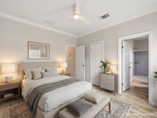 Virtually staged interior of 20548 Polynesian Lp. at Estero Bay Village in Estero, Florida.