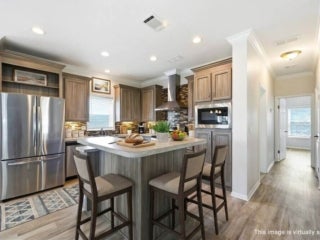 Virtually staged interior of 20548 Polynesian Lp. at Estero Bay Village in Estero, Florida.