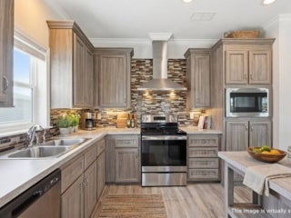 Virtually staged interior of 20548 Polynesian Lp. at Estero Bay Village in Estero, Florida.