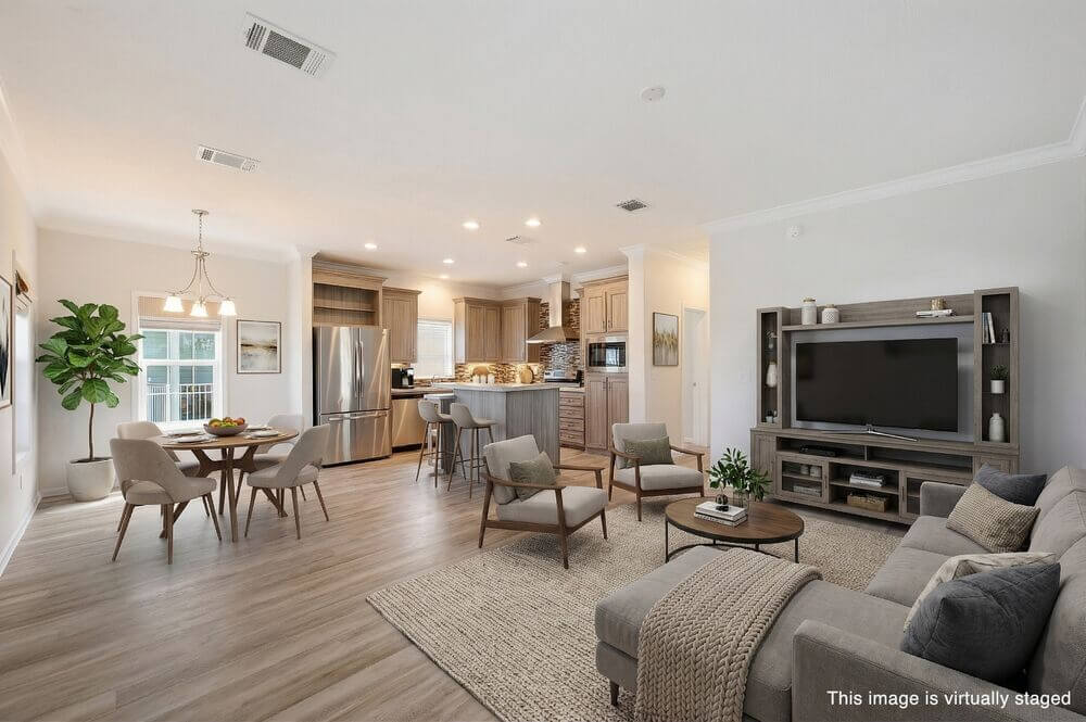 EBV-20548-Polynesian-Lp-Kitchen-STAGED-4-WM Virtually staged interior of 20548 Polynesian Lp. at Estero Bay Village in Estero, Florida.