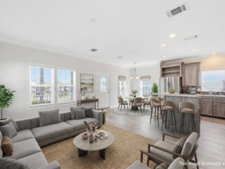 Virtually staged interior of 20548 Polynesian Lp. at Estero Bay Village in Estero, Florida.