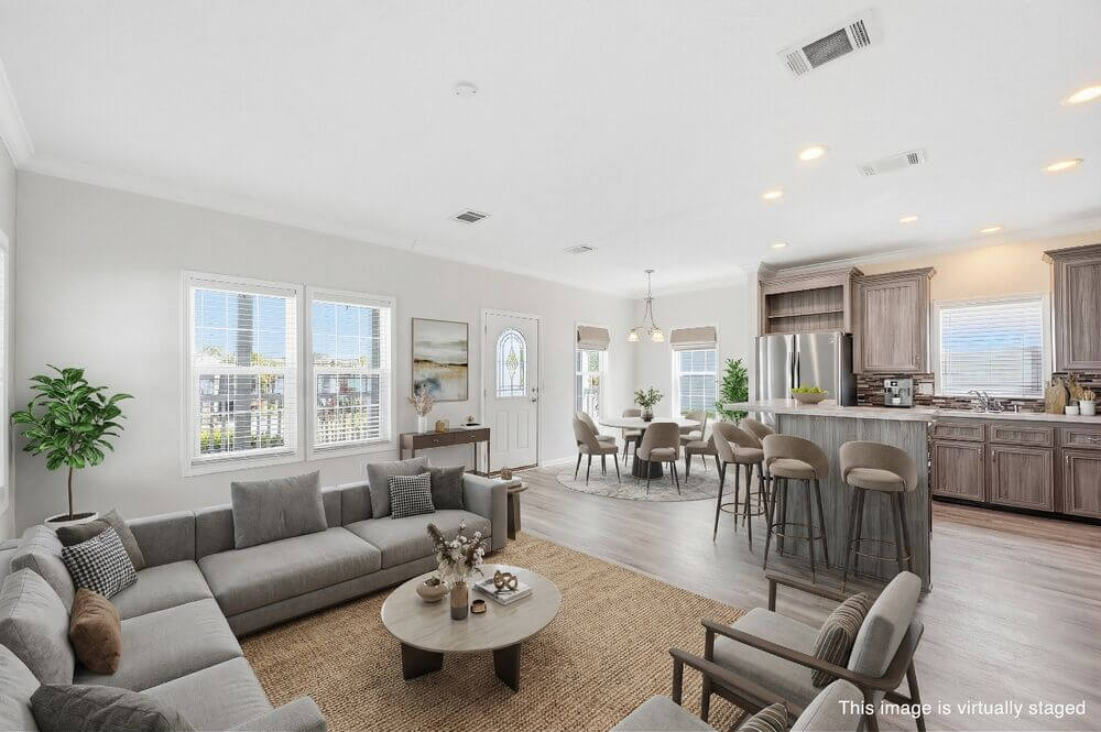 EBV-20548-Polynesian-Lp-Kitchen-STAGED-5-WM Virtually staged interior of 20548 Polynesian Lp. at Estero Bay Village in Estero, Florida.