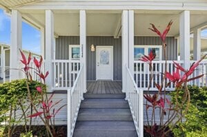 Exterior of 20548 Polynesian Lp. at Estero Bay Village in Estero, Florida.