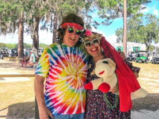 Hippie Fest at 55+ Holiday RV Park in Leesburg, Fl.