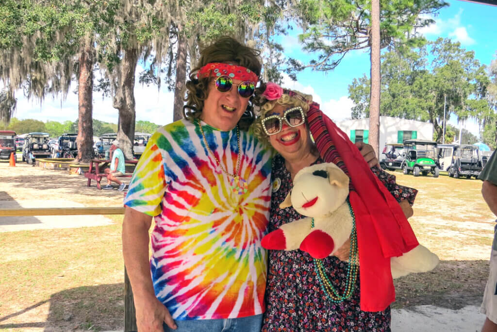 Hippie Fest at 55+ Holiday RV Park in Leesburg, Fl.