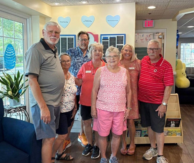 Guests from River Vista RV Park volunteering at the Ronald McDonald House Charities in Tampa Bay.