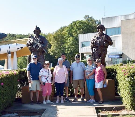 Residents of Cypress Lakes Village in Lakeland, FL. taking a picture during an outing