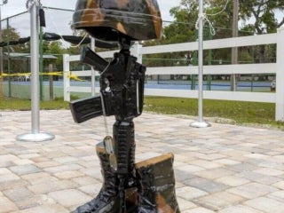 Veterans Tribute Park Ribbon Cutting Ceremony at Holiday RV Park in Leesburg, FL.