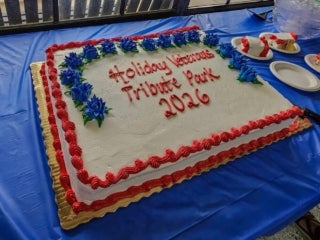 Veterans Tribute Park Ribbon Cutting Ceremony at Holiday RV Park in Leesburg, FL.