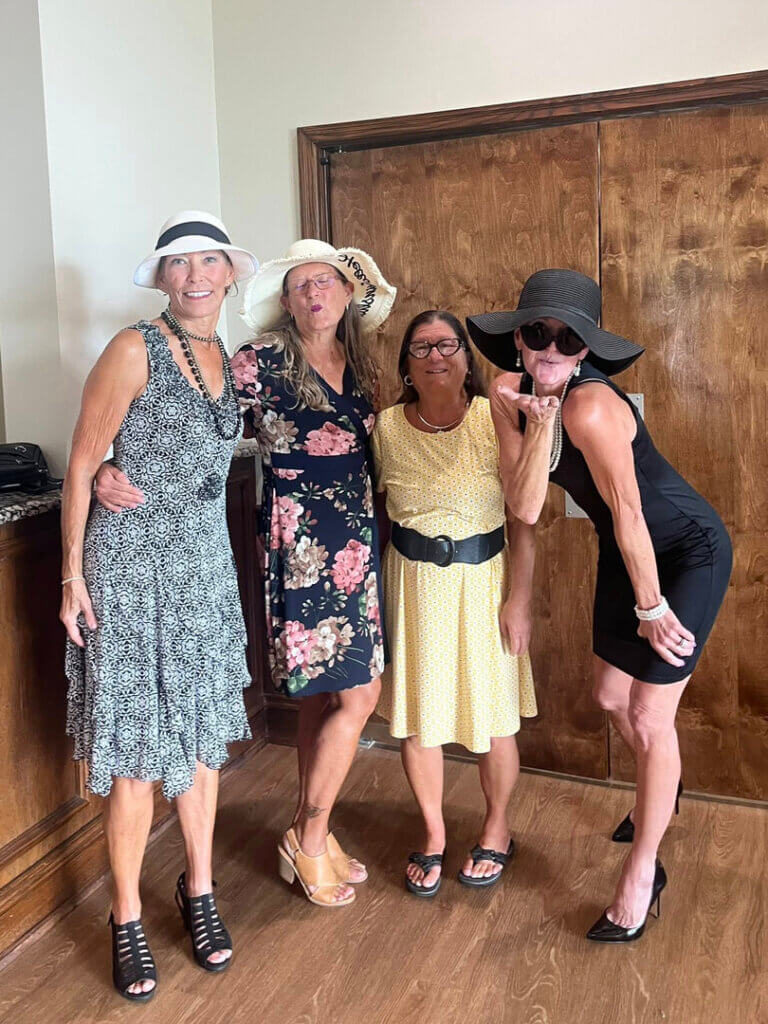 Residents at the Murder Mystery Dinner having a killer good time in Lakeland, Florida.