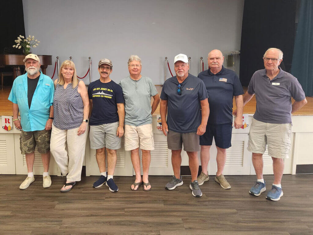 Camelot East staff and residents at a Veterans luncheon in Sarasota, Florida