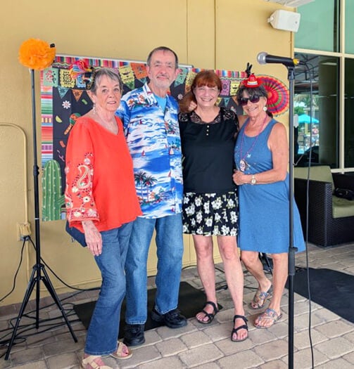 Residents at the Cinco de Mayo celebration at Cypress Lakes Village in Lakeland, FL.