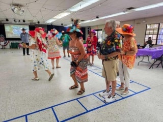 Kentucky Derby Celebrations at Holiday RV Park in Leesburg, FL.