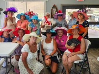 Kentucky Derby Celebrations at Holiday RV Park in Leesburg, FL.